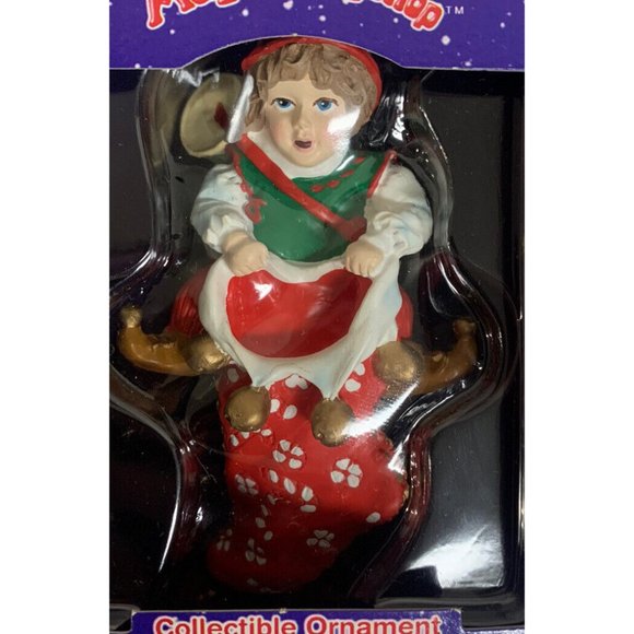 Lot Of 6 Santa’s Magical Toyshop 1995 Edition Cheryl Ann Ornaments NOB Elf Bears - Picture 6 of 10